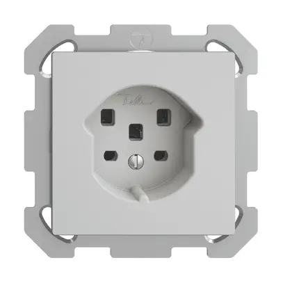 Prise ENC EDIZIOdue T25 16A gris clair, avec bornes enf. 