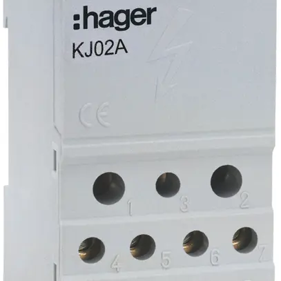 Bloc répartiteur Hager 250A 1L 1×25…95mm² 2×2.5…25mm² + 5×1.5…16mm² + 4×10mm² 