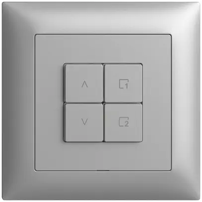 Comando per interruttore tapparelle INC 1c scena/4t Edue Wiser silver 