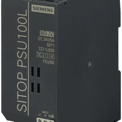 Alimentazione Siemens SITOP PSU100L, IN:120/230VAC, OUT:24VDC/5A 