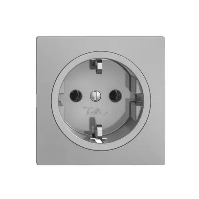 Presa SCHUKO EDIZIOdue F, 16A, 250VAC, L+N+PE silver 
