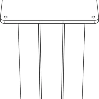 Socle Siedle acier inoxydable 304×500×304mm 