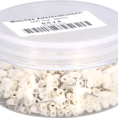 Embout de câble Mischke IE 0.5mm²/8mm Cu-étamé isolé blanc 