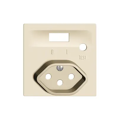Kit frontale EDIZIOdue per presa FI crema 