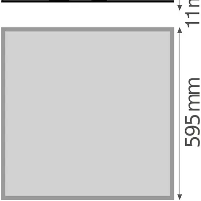 LED-Panelleuchte LEDVANCE BIOLUX HCL 40W 4400lm 2700…6500K 595×595mm 