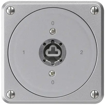 Interrupteur à clé ENC robusto sans clapet sans cylindre 2/1P aluminium p.combi 