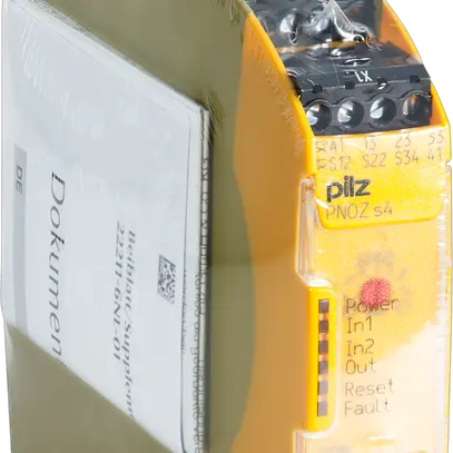 Commutateur d'arrêt d'urgence, surveillance de porte PNOZ s4 24VDC 3 n/o 1 n/c 