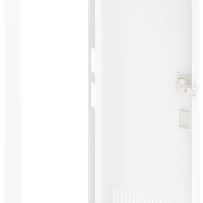 Porte avec fentes et cadre SE Pragma blanc pour 1part/6rangées 