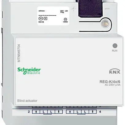Actionneur de jalousie AMD KNX Schneider Electric 4×230V, MTN646704 