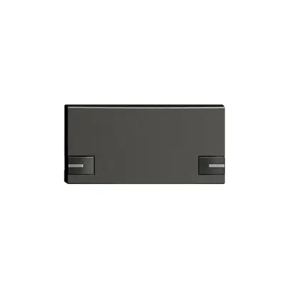 Tasto 1/2 KNX/elettronic.c.LED EDIZIOdue 2×comando simplice nero 