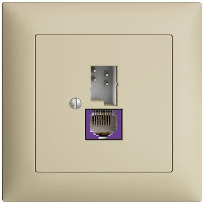 Presa INC T+T 6P/1×RJ45 DSL-a banda larga EDIZIOdue vanille 