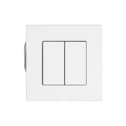 Station sec.interrupteur EDIZIO.liv Wiser SNAPFIX® 2 canaux 2 touches bc 
