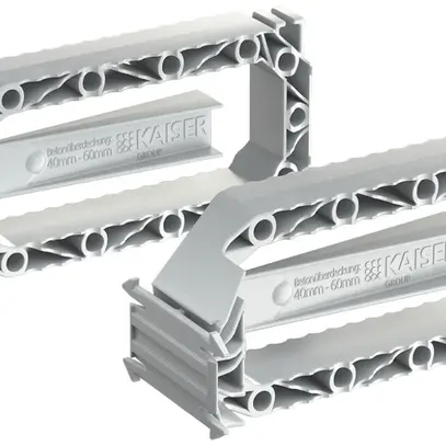 Systemflügelset AGRO B1 Prefix® 103×49×36mm, hellgrau, 2 Stück 