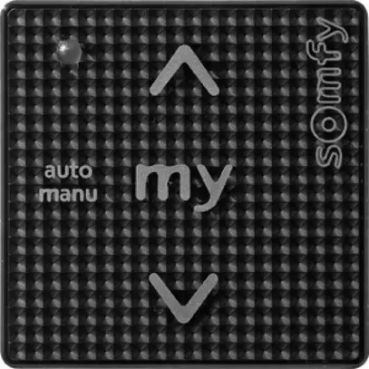 Comando INC Somfy Smoove Uno IB+ Black, adatto per EDIZIOdue 
