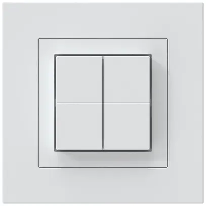 Pulsante senza fili Friends of Hue KPR, 4×, 94×94mm, adesivo, bianco 