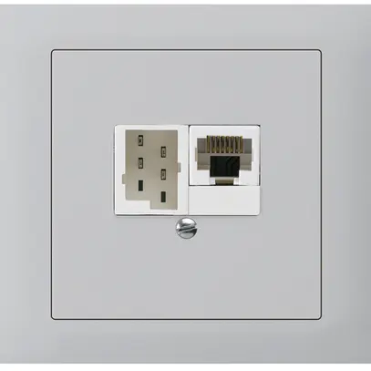 EB-Dose kallysto 1×RJ45u+1×TT83 hellgrau 