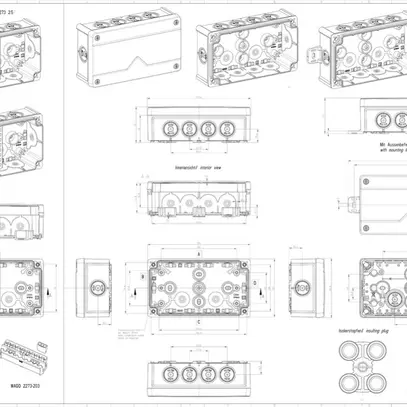 AP-Abzweigdose Spelsberg Abox 025/2-L 87×152×52mm IP66 gu 