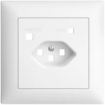 Kit frontale EDIZIOdue per presa FI FMI, T23, bianco 