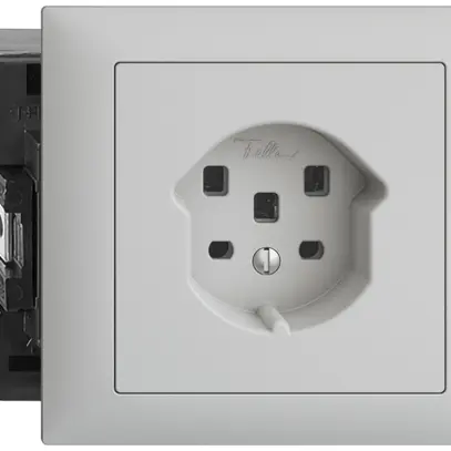Prise INC EDIZIOdue T25 16A gris clair, 53mm bornes enf. 