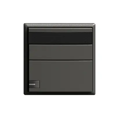 Variatore LED EDIZIOdue ZEP senza LED 1×tasto 1×comando nero 