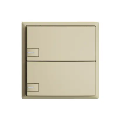 Pulsante KNX RGB EDUE, 250mW, c.LED RGB, 2×pulsante, com.1×tasto, van 