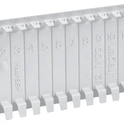 Abdeckstreifen Hager vector 6 Module 110×54mm grau 
