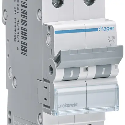 Disgiuntore Hager MCB 2P 415V tipo C 40A Icn 6kA 2UM 