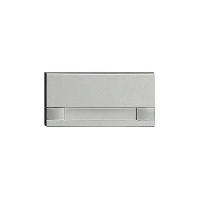 Tasto 1/2 KNX/elettronico senza LED+cart. EDIZIOdue comando 2×silver 