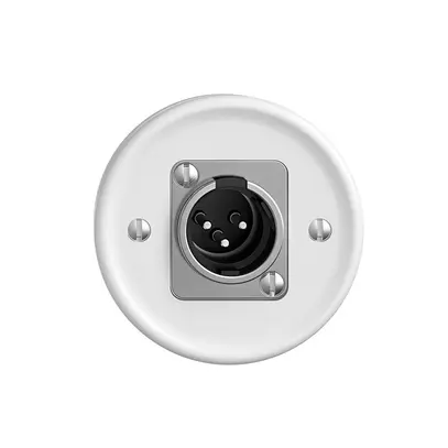 UP-Dose mit XLR-Stecker STANDARDdue weiss 