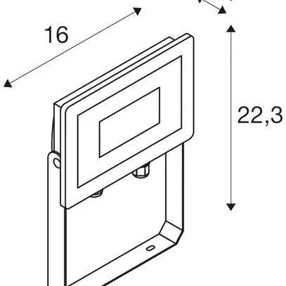 Proiettore LED SLV FLOODI M SP 30W 2980lm 3000K IP65 antracite 
