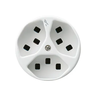 Presa Hager basico 3×tipo 23 1×S A bianco 