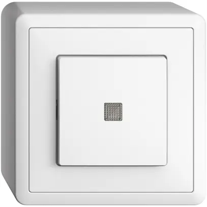 Poussoir AP EDIZIOdue LED jaune ARK blanc 