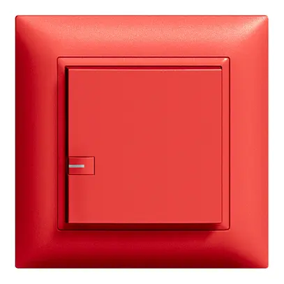 Poussoir ENC ZEP variateur univ. 1c/1t avec LED EDIZIOdue berry 
