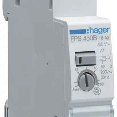 Minuterie-Schrittschalter Hager 1UM 8…230VAC 1500W 0 Öffner 1S 0 Wechsler 
