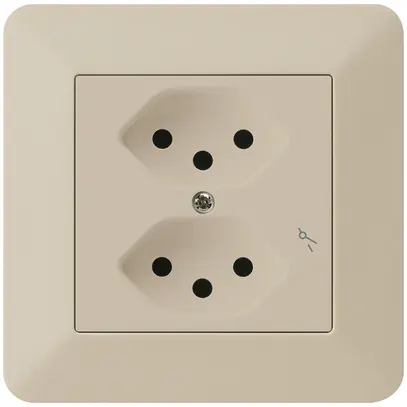 Prise ENC kallysto.trend 2×T13/1 beige 