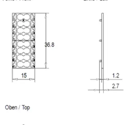 Targhetta di marcatura Siemens SIMATIC ET200SP CC01 per 16 push-in, 10 pz 