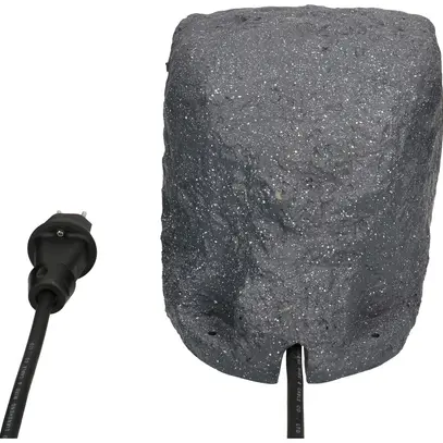 Presa da giardino MH 2×T13 timer design pietra grs resina 1.4m con T13 10A 