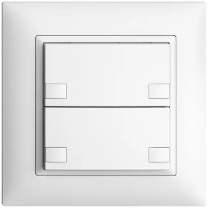 Pulsante INC KNX 2×EDIZIOdue colore bianco RGB senza LED 