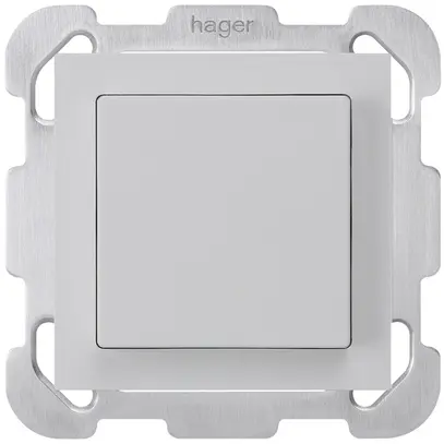 Poussoir ENC kallysto AR gris clair avec plaque de fixation 