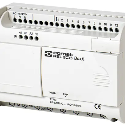 Unità base PLC ComatReleco AF-20MR-A2-CAP/AC110…240V, 12DI, 8×relè, 240VAC 