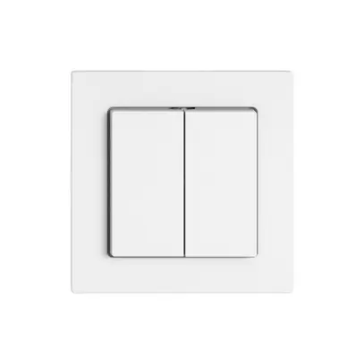 Tasto a pulsante EDIZIO.liv SNAPFIX® 2×AR/1P bi 
