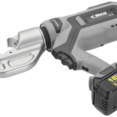 Outil d.sertissage électro-hydrauli.à accu CIMCO forme C 0…130kN 8…9s 10…400mm² 