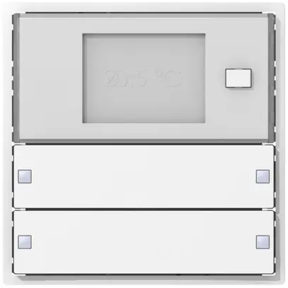 Couronne pour thermostat d'ambience SIDUS KNX RTR Design type ZE 2/4 blanc bril. 