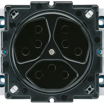 Prise INC basico 3×type 13 noir 