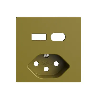 Kit de montage Feller EDIZIOdue pour prise USB type A+C + type 13 olive 