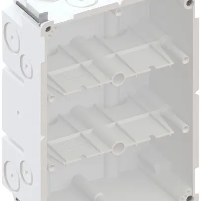 Boîte pour paroi creuse AGRO 3×2 850°C avec pattes, M20/25, blanc 