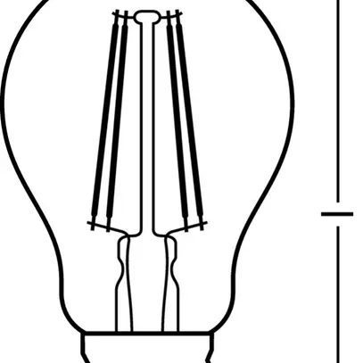 Lampada LED LEDVANCE SUPERIOR CLASSIC E27 5.8W 806lm 4000K REG 105mm chiaro 
