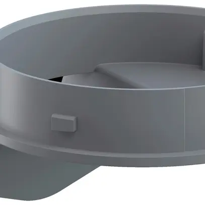 Staffa WERMA Midi WM, per colonna di segnalizzazione, grigio 