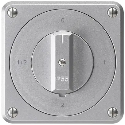 Interruttore rotativo INC robusto IP55 schema 1/1P alluminio 