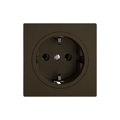 Prise EDIZIO.liv SNAPFIX® SCHUKO 16A 230V 60×60mm umbra 